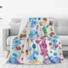 Blue's Clues Collage Blanket Warm Soft Novelty Plush Throw Blanket For Outdoor Camping Flannel Bedspread Bed Cover 3