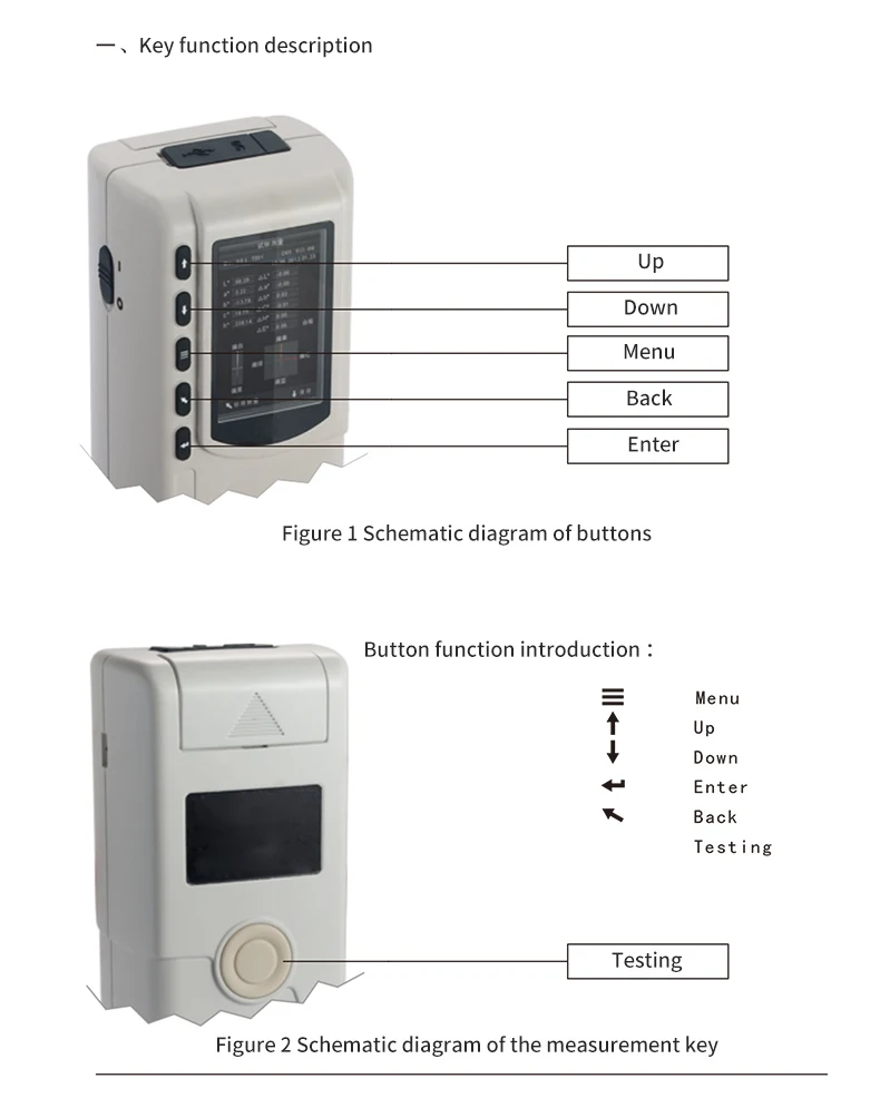 Lab Portable Colorimeter Skin Colour Tester CIE LAB High Precise Photo Digital S