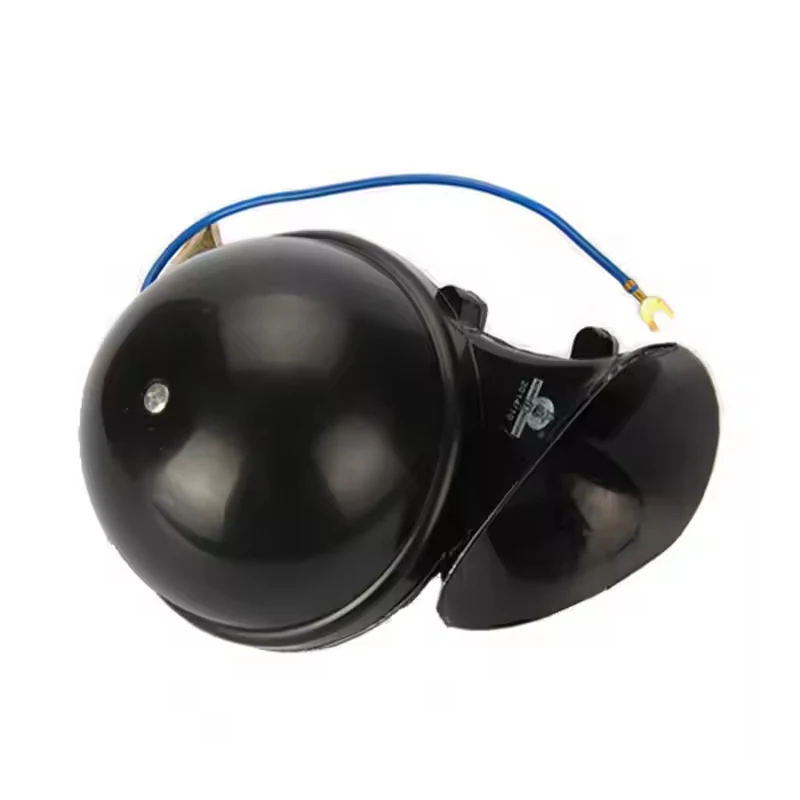 12v Car Horn Electronic Alarm Snail Horn Suitable for Automotive Equipment with Wire Chrome Snail