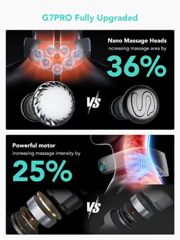 SKG Neck Massager with Heat, 9D Portable Deep Tissue Neck Massager, Cordless Electric Cervical Massager Neck Relaxer Women Men G 5