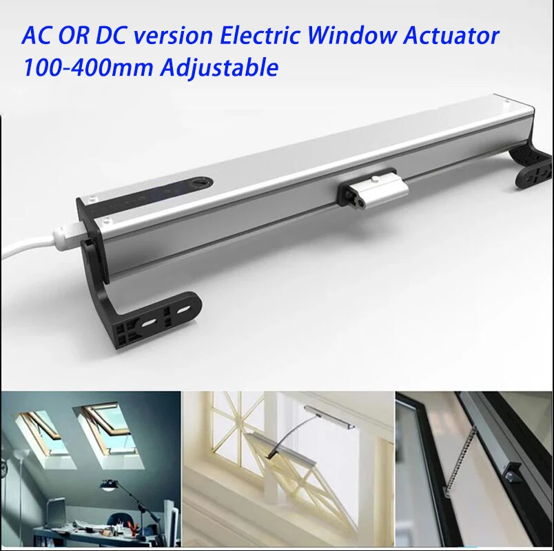 Ac Or Dc Electric Window Motor Stroke 100 To 400mm Chain Adjustable