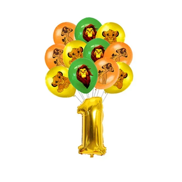 thumbnail image 1 of Suministros para fiesta de cumpleaños del Rey León Simba, vajilla desechable, globo, mantel, taza, plato, adorno para pastel para niños, Baby Shower, 1 of 5