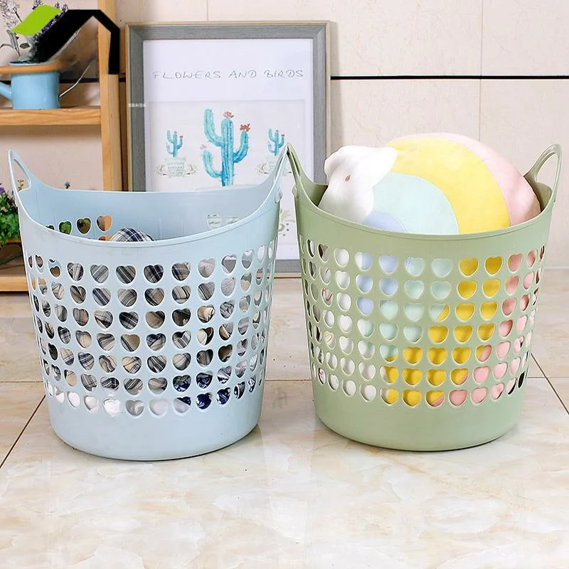 Batoom Laundry Basket Dir Clothes Plastic Storage Caddy Large Size Home Use Toy Organizer Clothing Hamper Nordic Sle