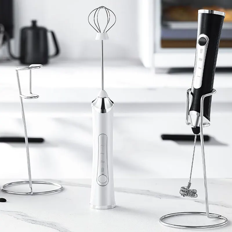 USB Electric Milk Frother,Coffee Maker Blender,Kitchen Mini Wireless Egg Beater,HUand Cream Mixer,Automatic Rotary Whisk Stirrer 4
