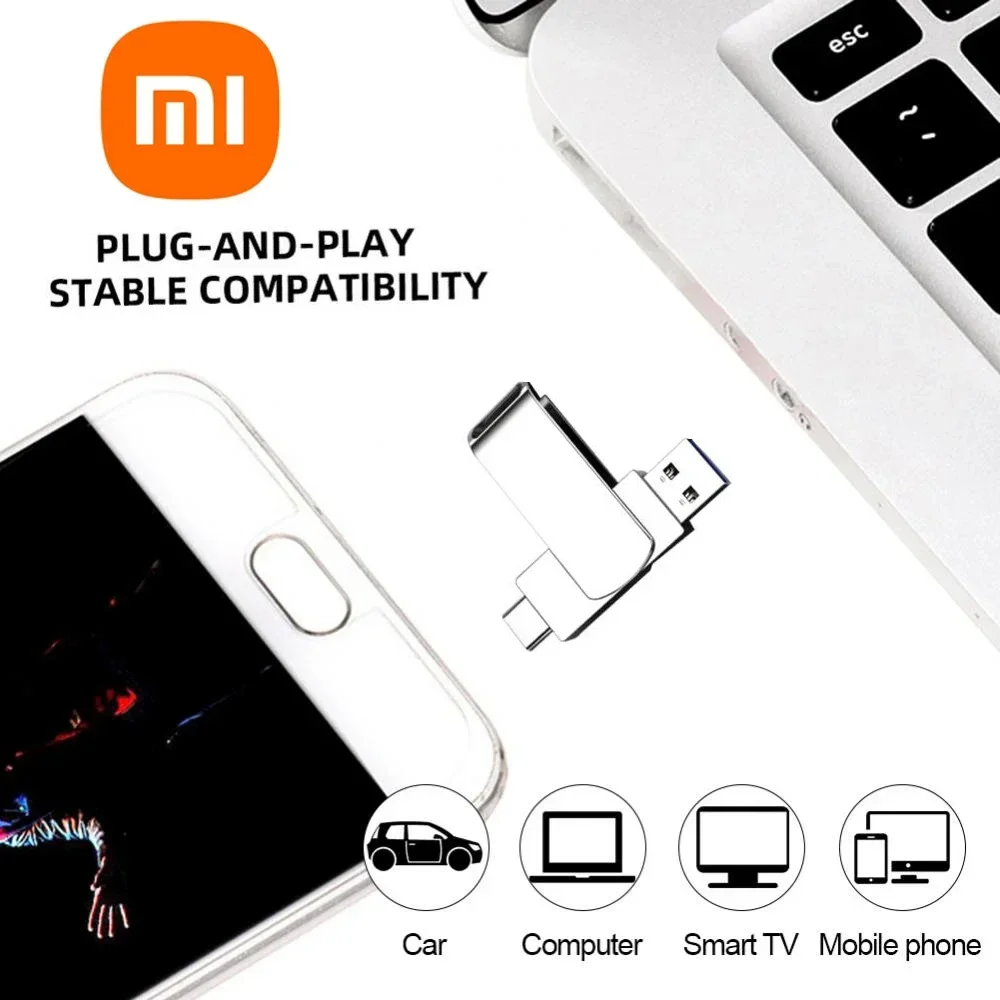 Xiaomi 16tb U Disk Usb 3.2 High Speed Flash Drives Transfer Metal Pendrive Memory Card Flash Disk Memoria Waterproof Stick 2024