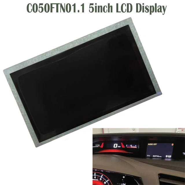 654394-b0a8e2.jpg 5 بوصة شاشة الكريستال السائل لوحة ل 2013 2014 2015 هوندا سيفيك سي سيدان راديو السيارة رئيس متابعة وحدة استبدال الشاشة C050FTN01.1