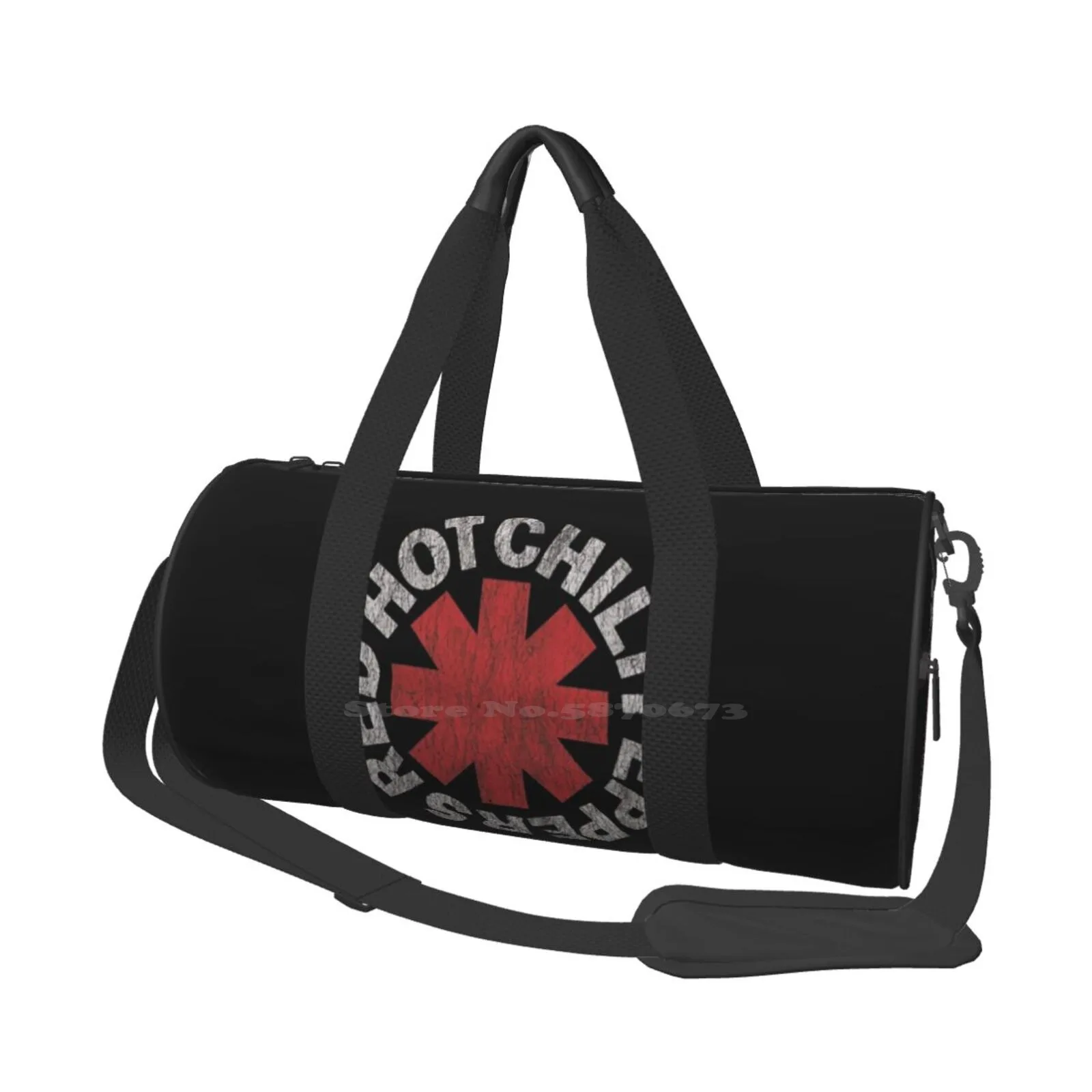 

Vintage Large-Capacity Shoulder Bag For Shopping Storage Outdoor Red Hot Logo Chili Cool Peppers
