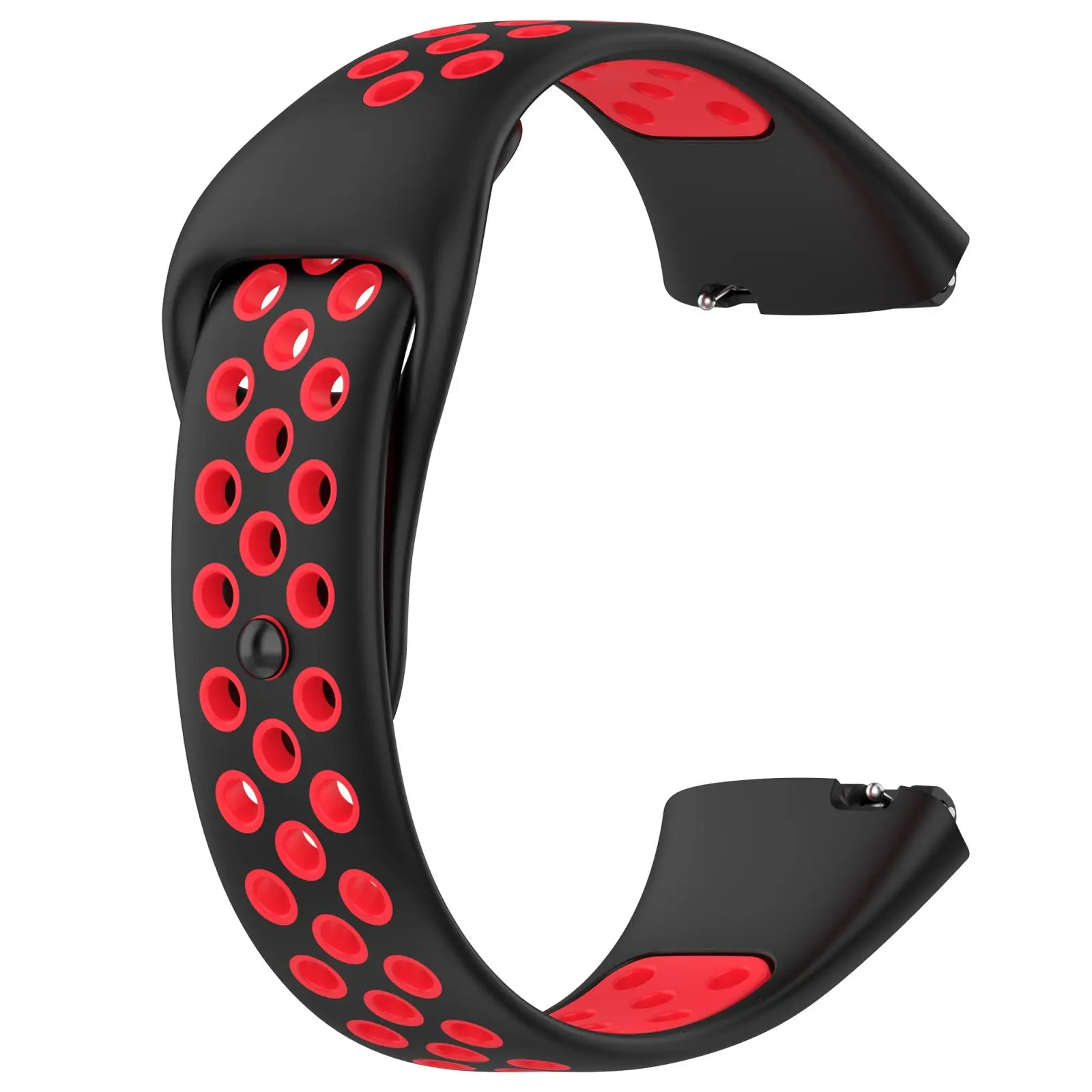 Soft Silicone Sport Band Rubber Watchband Double Color Wristband Bracelet