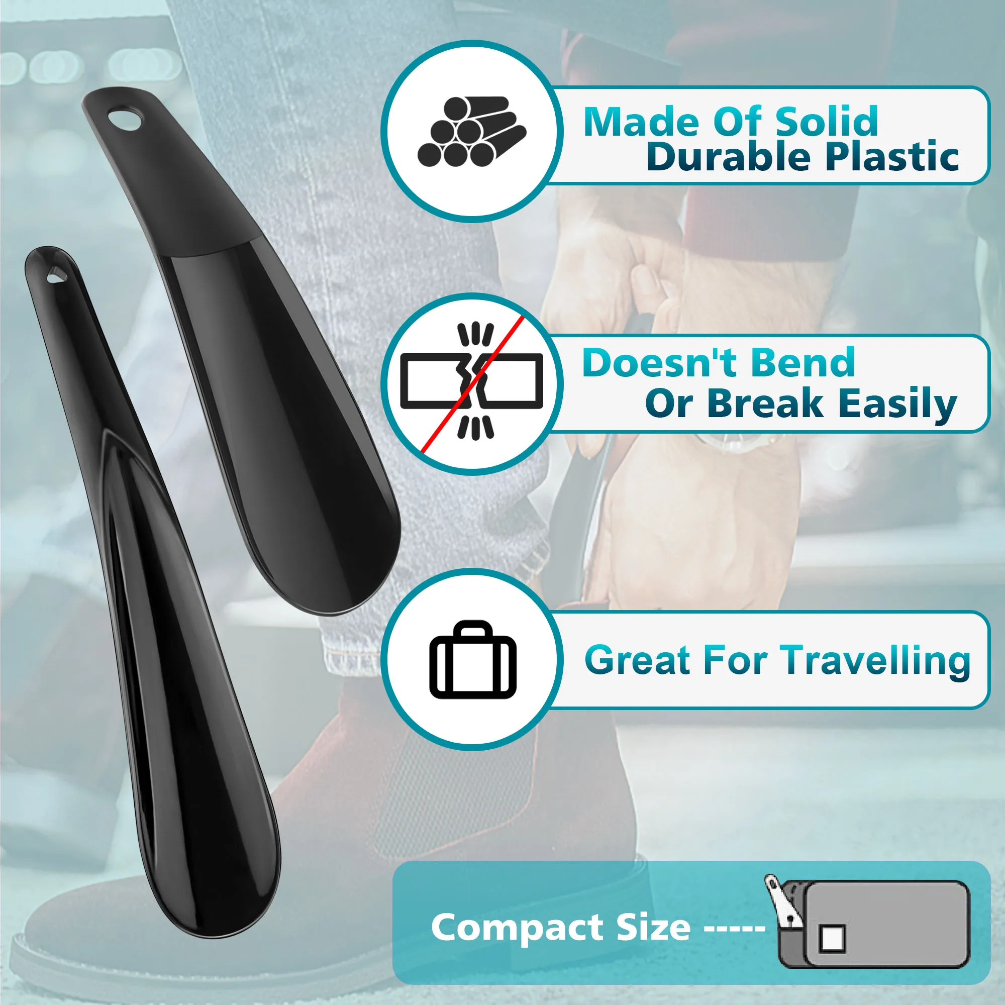 Lightweight Plastic Shoehorn Travel Shoe Horn Helper shoe horn,plastic shoe horns,plastic shoe horn For Men Women Kids