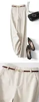 CGC Korean Fashion High Waist Loose Wide Leg Pants Women Woolen Trousers Simple Solid Straight Baggy Pants Casual Jogging Pants - Image 4