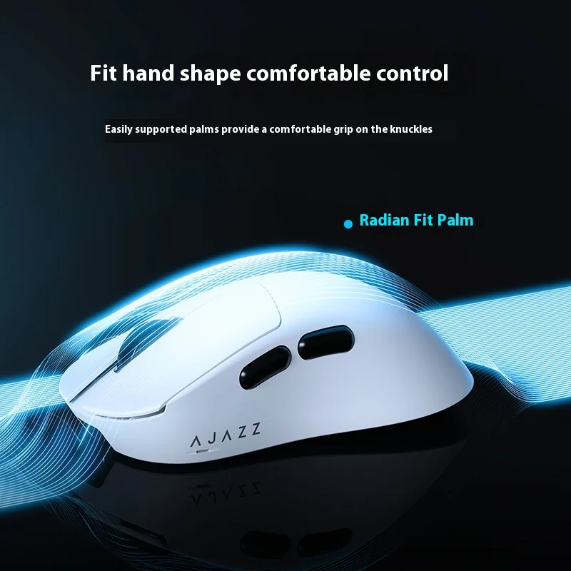 Ajazz Aj179 Pro Paw3395 Lightweight Wired Wireless Mouse With Magnetic Charging Base Ergonomic Macro Gaming Mouse For Pc Laptop