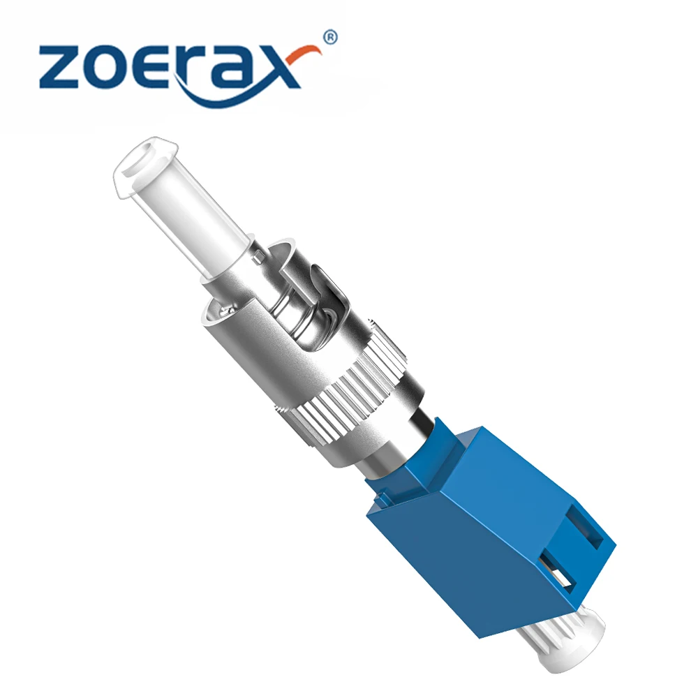 ZoeRax ST Male to LC Female UPC Simplex Optical Fiber Connector Adapter For FTTH Red Light Pen OTDR Optical Power Meter Coupler
