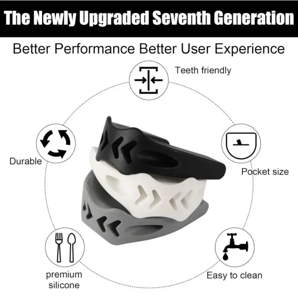 40/50/60Lbs Jaw Exerciser Facial Chew Bite Muscle Anti-stress Redefine Jawline Trainer Portable Facial Trainer