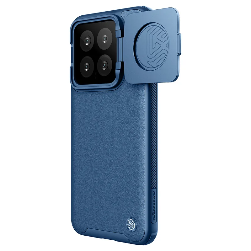 Nillkin Prop Leather Case For Xiaomi Mi 14 Mi14 Pro Lens Peeping Stand Cover With Card Slot Back Cover Cases