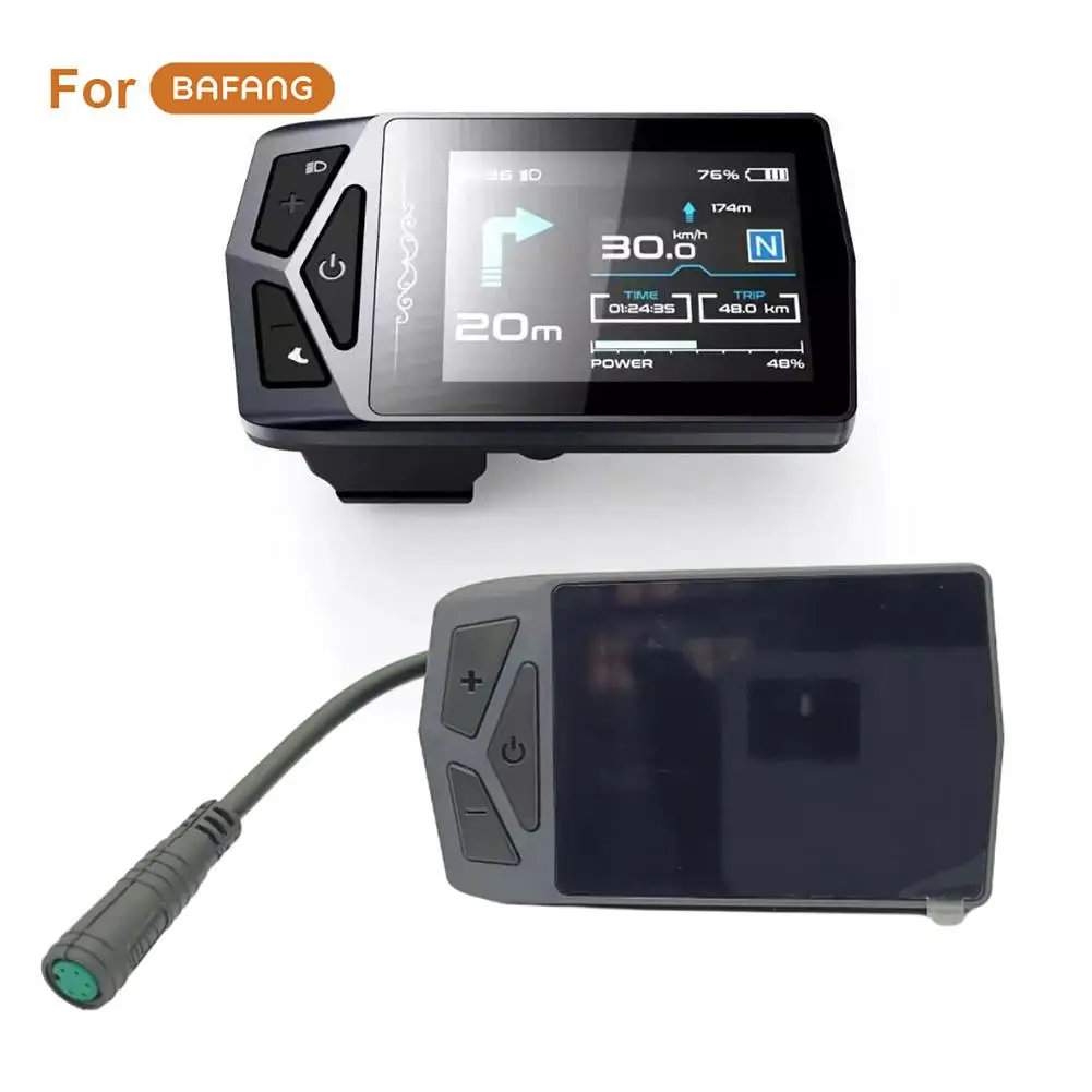 

02U Electric Bicycle Display Bicycle Computer Compatible For Bafang BBS 01 02 HD G510 G330 Display With Navigation