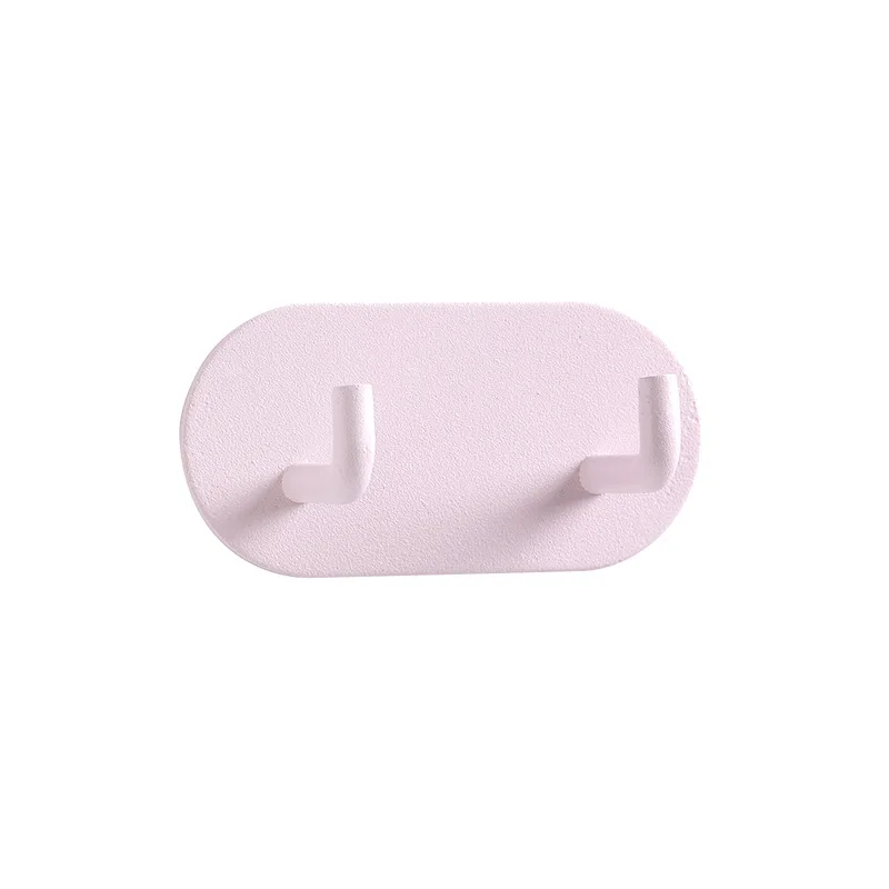 Punch-free Metal Hook Strong Viscose Adhesive Hook Load-bearing Door Back Wall Bathroom Kitchen Key Seamless Nail Clothes Hanger 6
