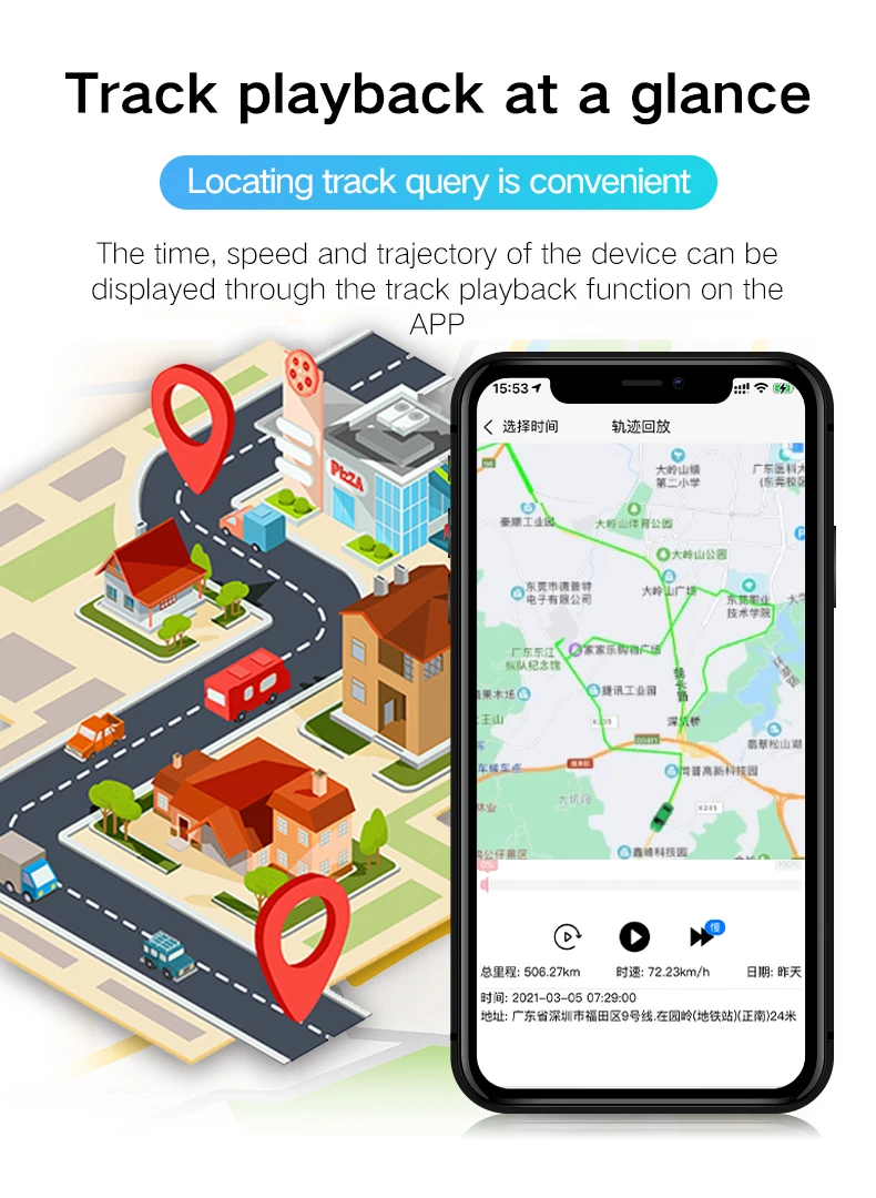 Mini GPS tracker car anti-lost device real time tracking GPS tracer locator