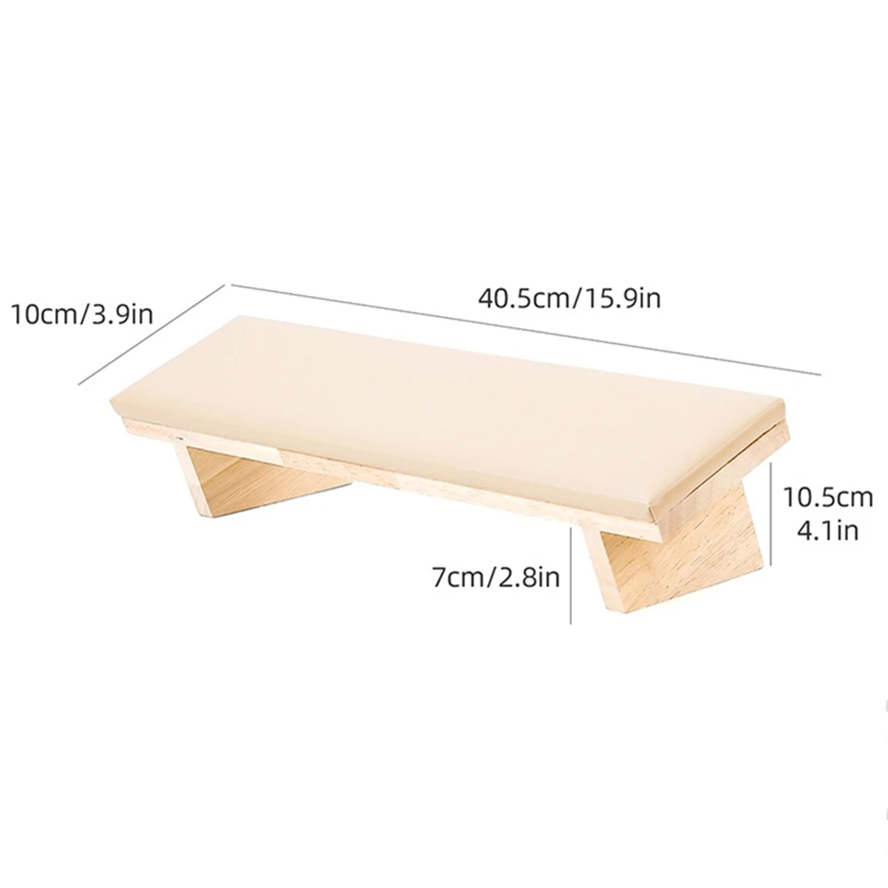 Beveled Hand Rests For Manicure Angled Nail Cushion Leather Nail Hand Support Pillow Nail Mat Holder Nail Art Hand Stand Table