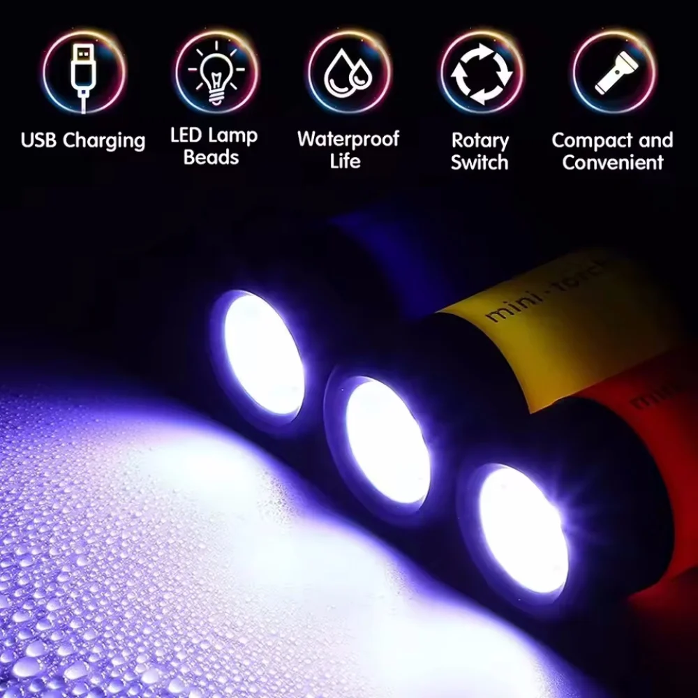 Mini USB LED Keychain Flashlight 2