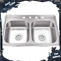Kitchen Sink Stainless Steel Drop In Top Mount,Self Rimming 1