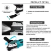 Oscillating Multi Function Tool for Makita 18V Battery Electric Saw Trimmer Shovel Polisher Woodworking Tool（No battery） 4