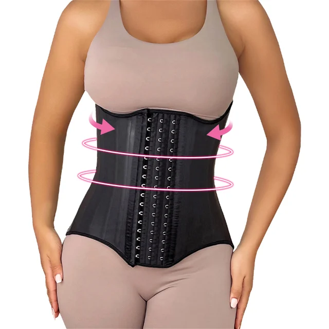 緑の草のコンビニ] コルセット ウエストトレーナー ダブルプレス