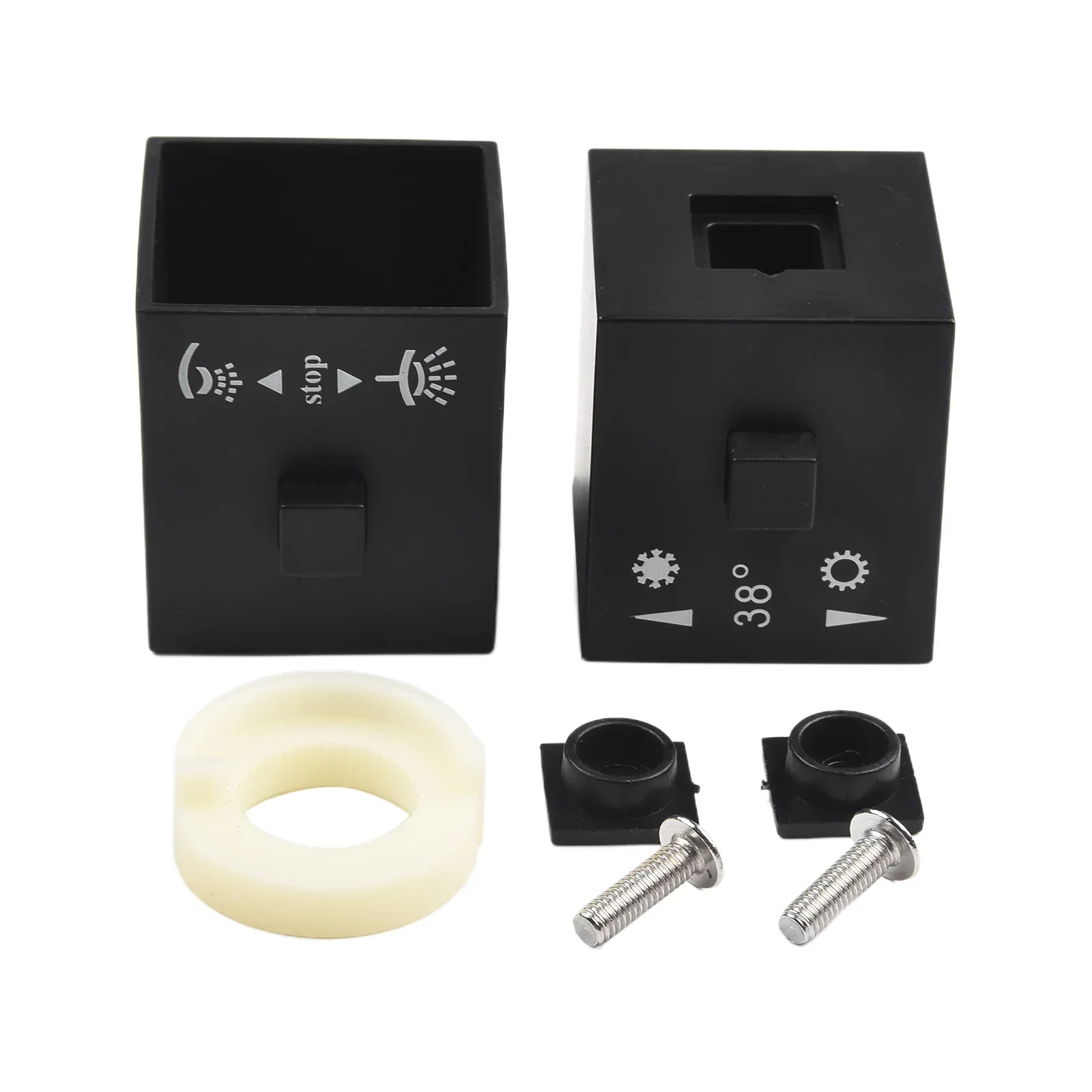 Poignée Thermostatique Pour Douche - Bouton Chrome Universel - Lot De 1 Paire