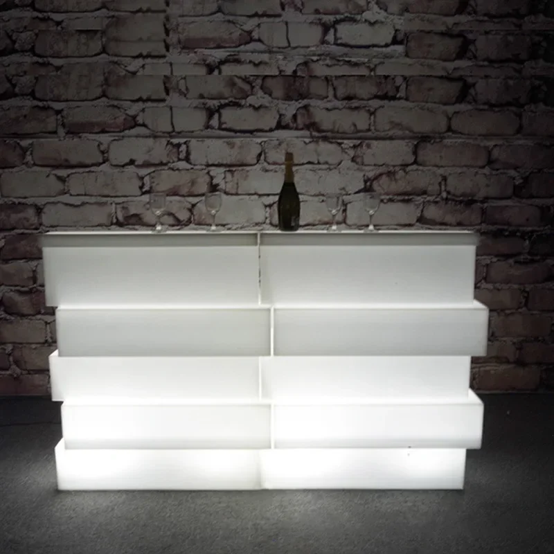 Luminous Bar Counter, Bar Internet Celebrity Creative Business Front Desk, Reception Desk, Outdoor Outdoor Party Mobile