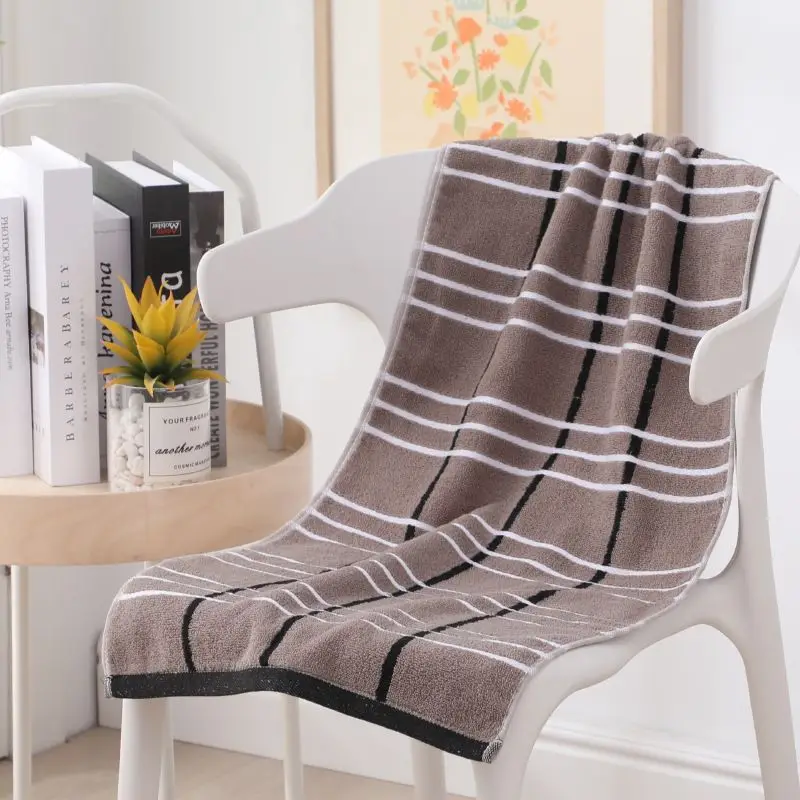 Lengthened Bath Towel Cotton Adult Plus Size Thickened large body bath towels Absorbent Soft Big Towel Bathroom supplies 40*90cm