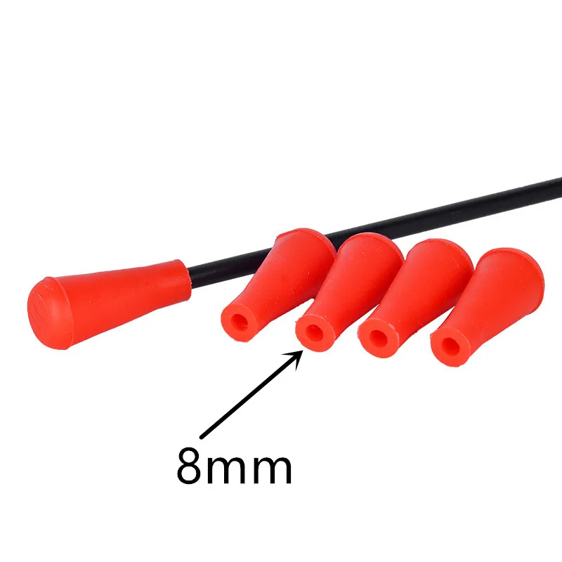 High-Impact Rubber Blunt Arrow Tips for Archery Training and Hunting