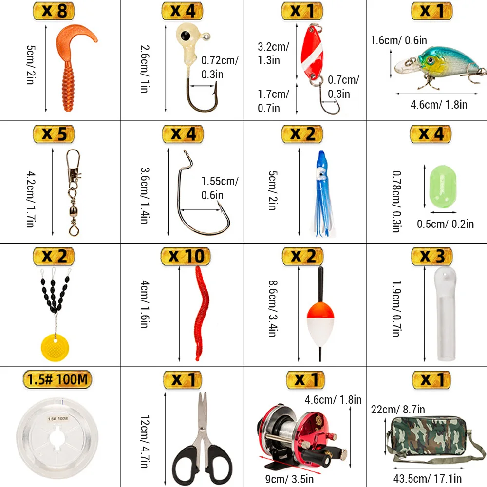 Conjunto Pristis 5 Iscas Pesca No Gelo - Para Robalo, Walleye E Truta