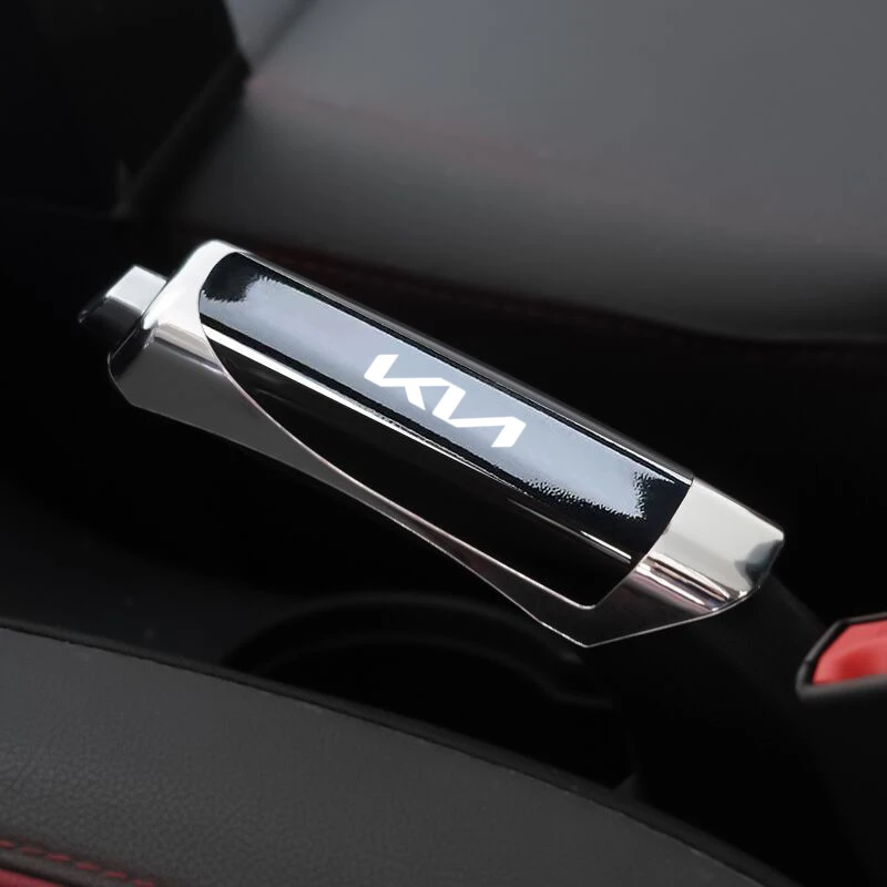1pcs Car Hand Brake Cover Handbrake Grips Protection Carbon Fiber For Kia Rio Ceed Sportage Cerato Soul Sorento Picanto Optima 1