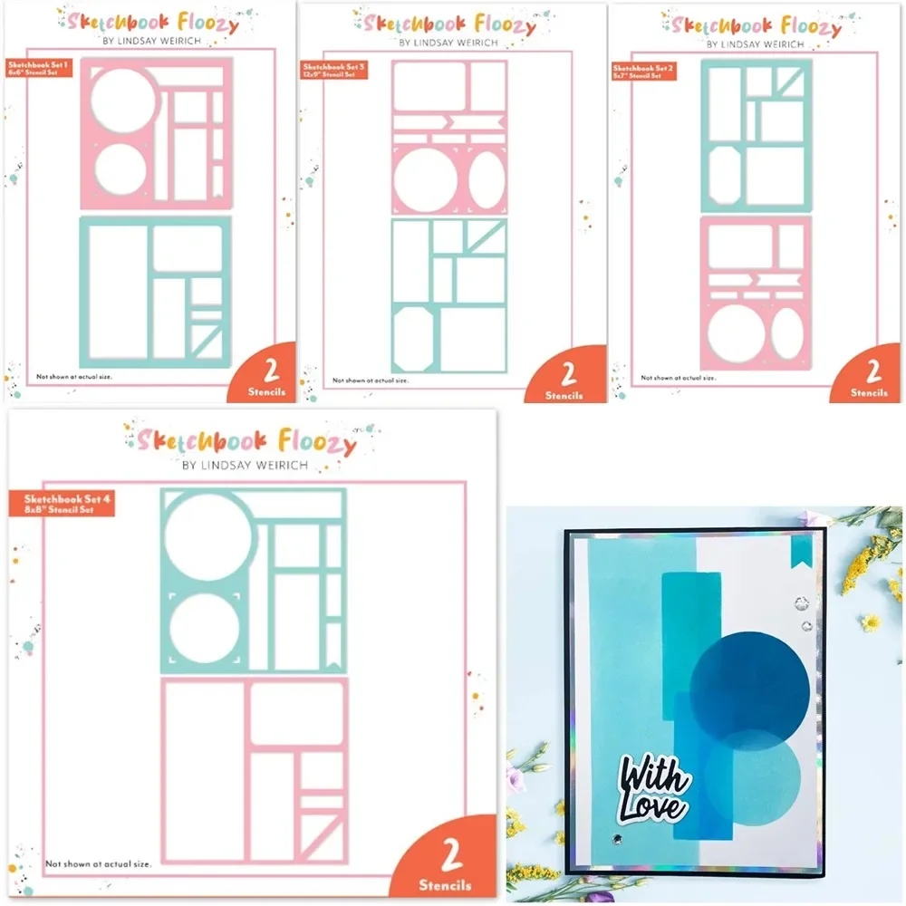 

Stencils Pattern Graffiti Drawing Tool Spray Painting Template DIY Window Scrapbooking Decor