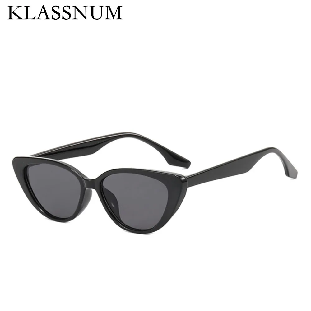 

2023 Sexy Vintage Cat Eye Sunglasses Black Small Triangle Sun Glasses Female Lens Shades Resin Outdoor Streetwear Eyewear UV400