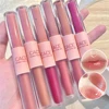 CACE Fun Double-ended Lip Glaze Low Saturation Matte Lip Mud Translucent Moist Easy to Color Mirror Lipstick 1