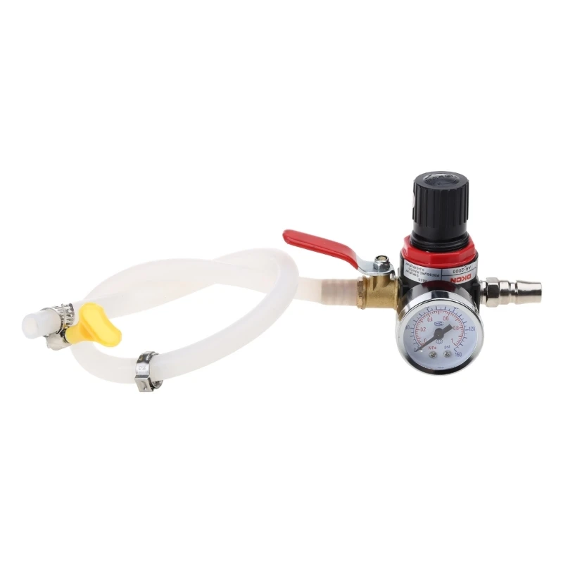 

Leak Pressure Tester Tool with Pipe Adapt Radiator Pressure Tester Gauge