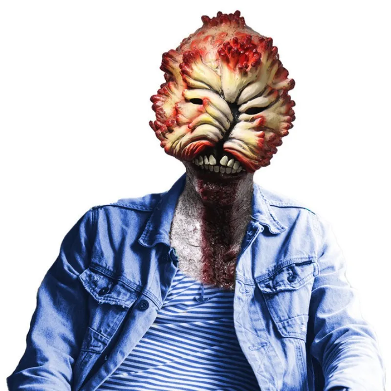 The Last of Us Latex Mask Cosplay Zombies Clickers Full Face Helmet Halloween Party Costume Prop