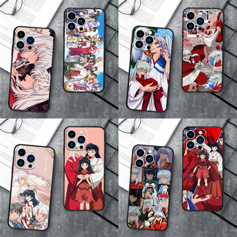 Чехол аниме Inuyasha для iPhone 13 Pro Max 12 Mini 11 X XS XR 7 8 Plus SE 2020 мягкий чехол |