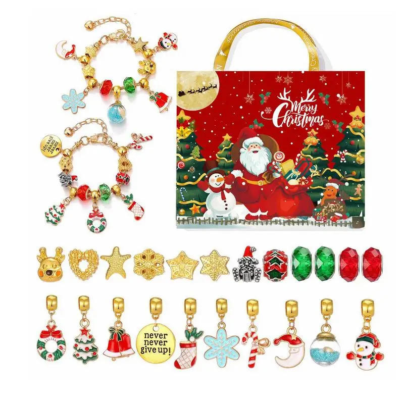 Christmas Jewelry Advent Calendar kit Christmas Bracelet for 24 Days ...