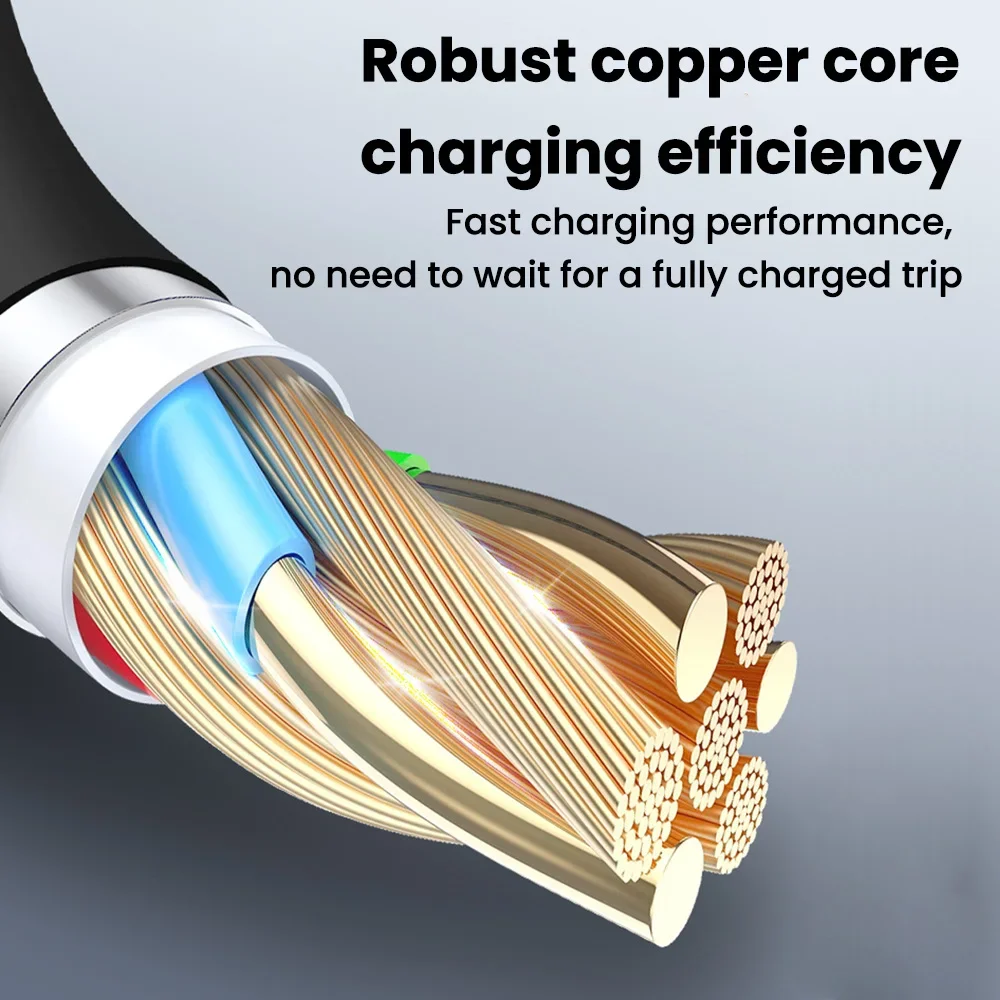 High-Power Universal Fast Charging Cable with Dual USB-C Connectivity
