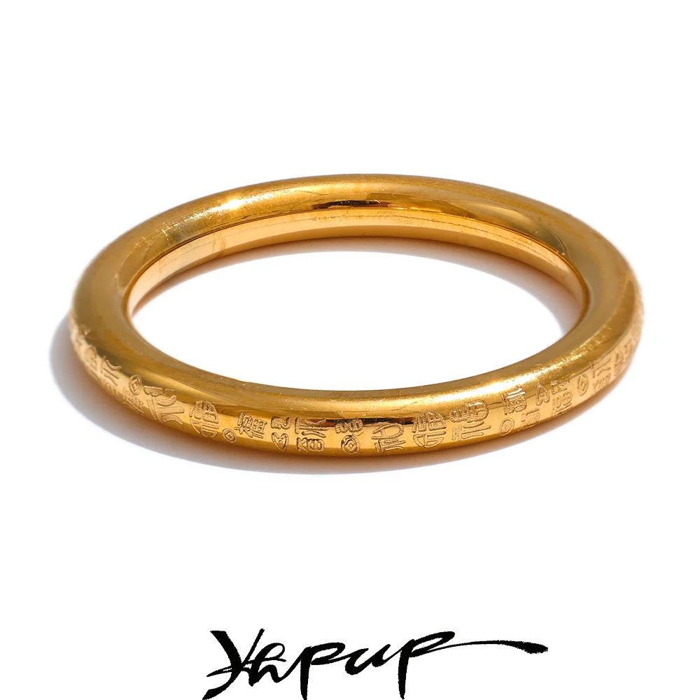Yhpup Fashion Stainless Steel Ring