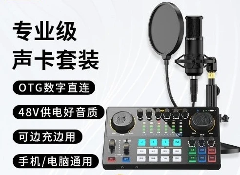 e2 사운드 카드 노래 라이브 방송 특수 장비 고급 플래시 게스트 휴대폰 컴퓨터 전문가용 풀세트