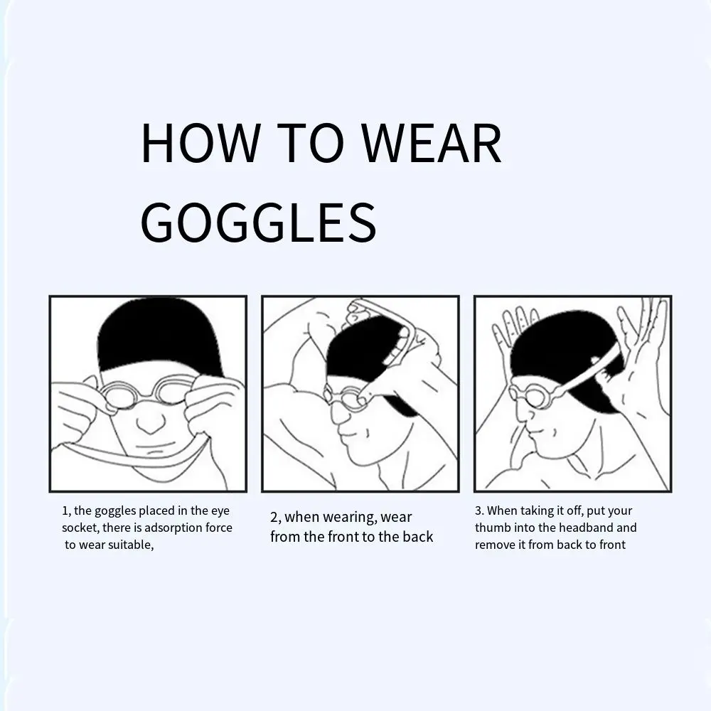 Anti-fog Swim Goggles 0~-9.0 Quick Adjustable Nearsighted No Leakage Silicone Mirror Frame