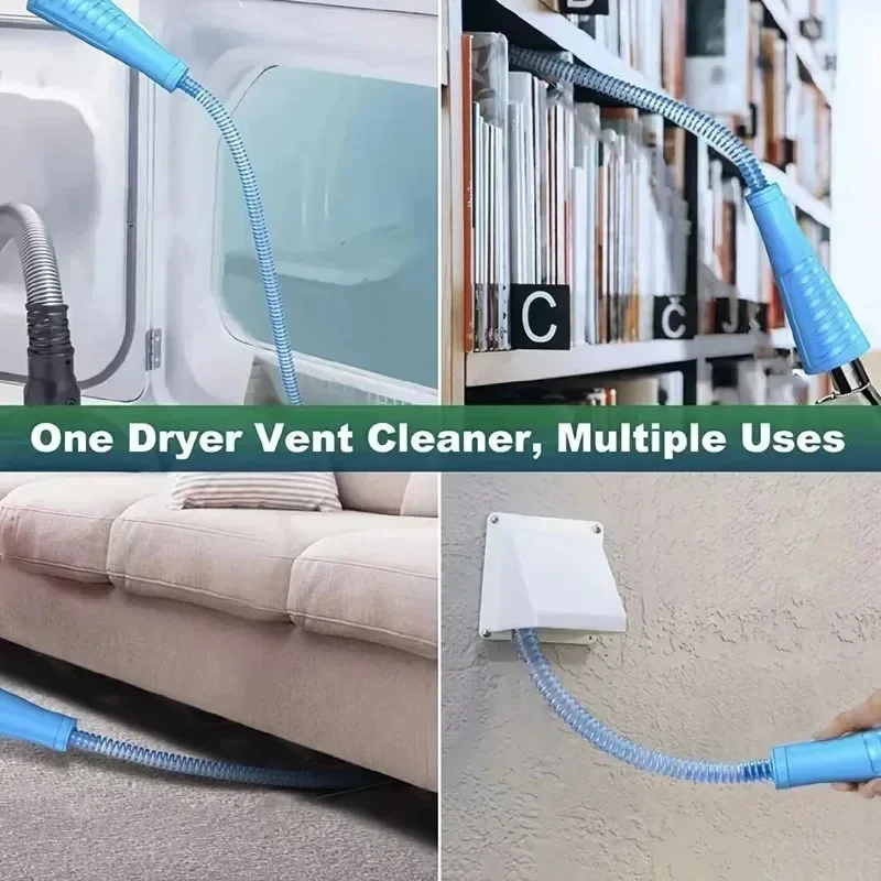 Dryer Vent Cleaner Kit Vacuum Attachment Bendable Dryer Lint Remover