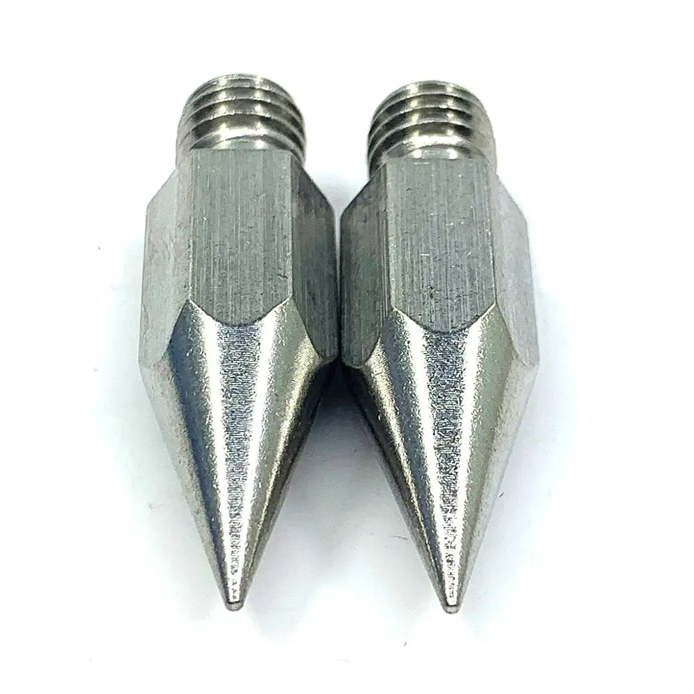 

Stainless Steel M9.8mm Prisms Pole Replacement Point Fit Instrument Parts For Prisms Pole Mini Rods With 1/4" Internal Thread