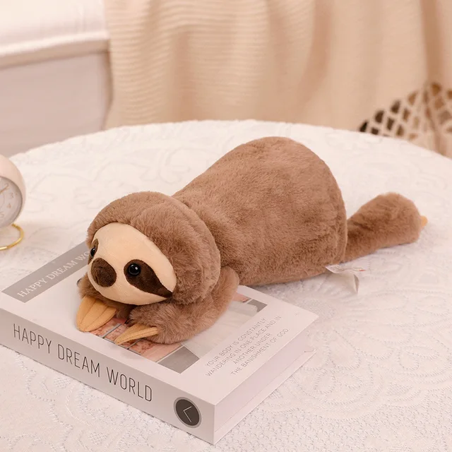 Cute Raccoon Crocodile Sloth Fox Animals Soft Plush Toys Sleeping Pillow Cartoon Stuffed Cushion 3