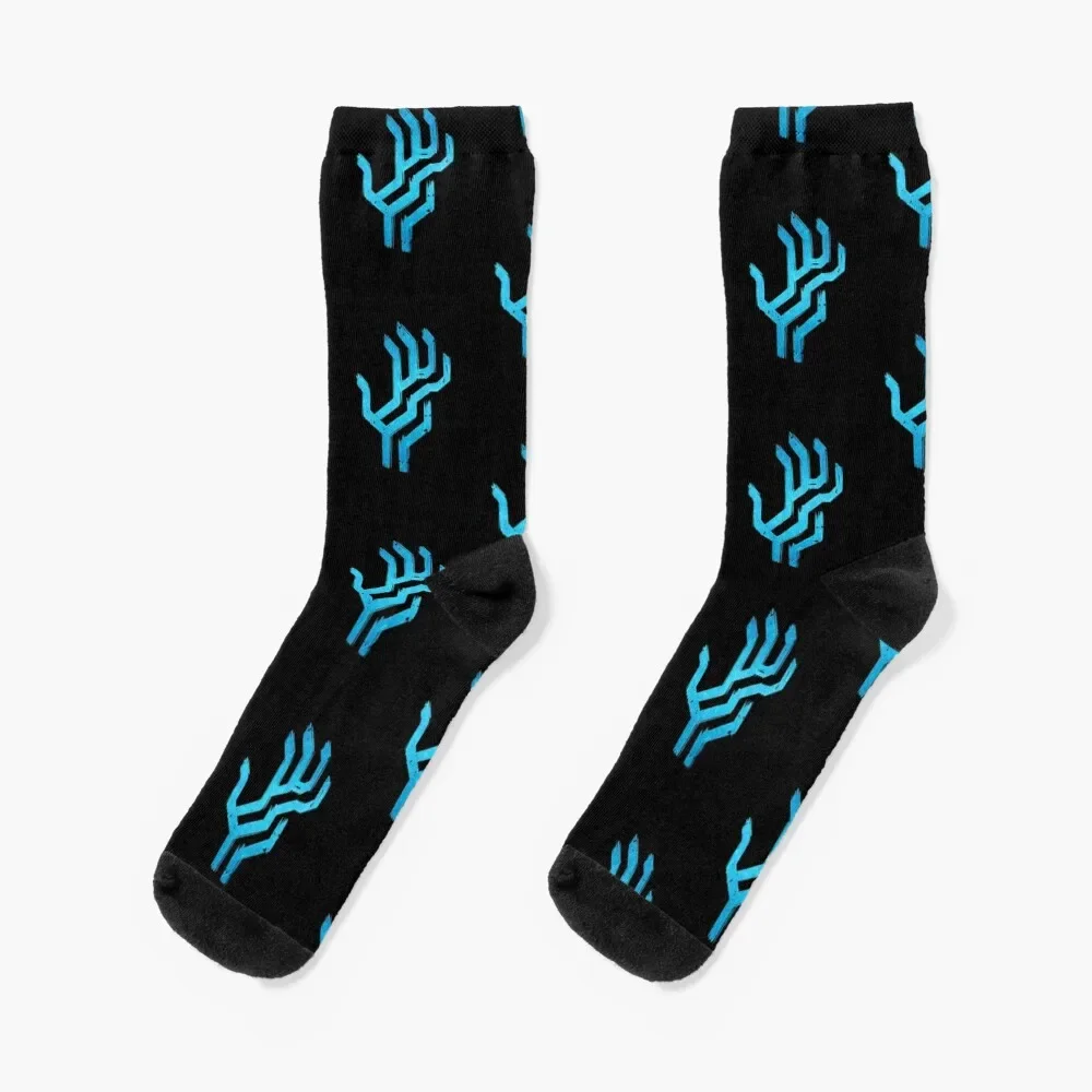 Fenris - Lyrium Ghost Socks compression snow with print Men's Socks Luxury Women's
