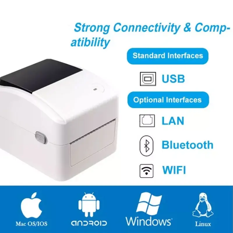 High Print Speed 152mm/ Thermal Label Printer Thermal Barcode Printer