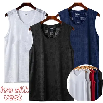 Abbigliamento Uomo, T-shirt Senza Maniche con Spalle Larghe per Fitness, Canotte per Allenamento Muscolare, Magliette a Collo Tondo