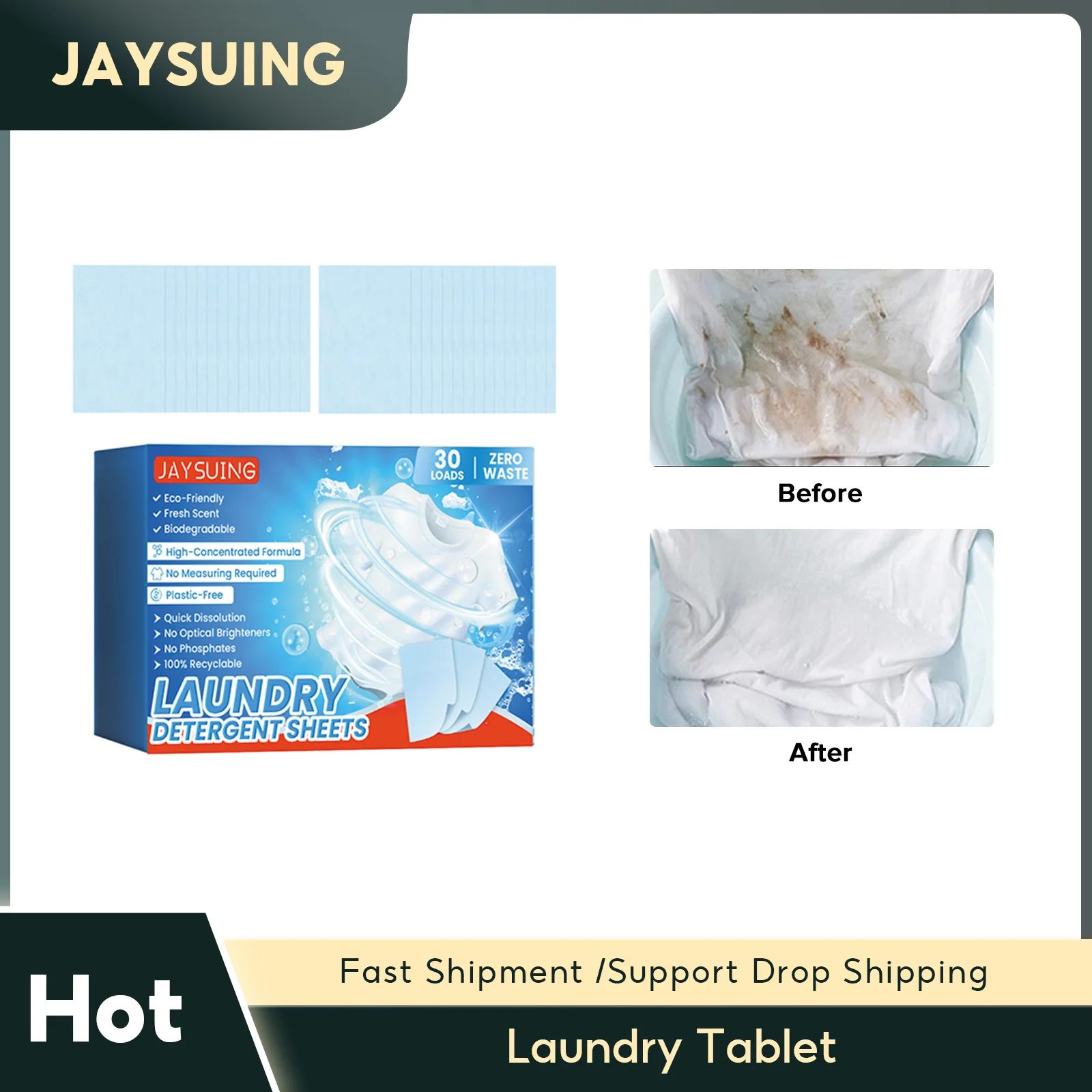 

Laundry Tablet Clothing Laundry Soap Bubble Paper Concentrated Washing Powder Detergent Washing Machines Clothes Cleaning Sheets